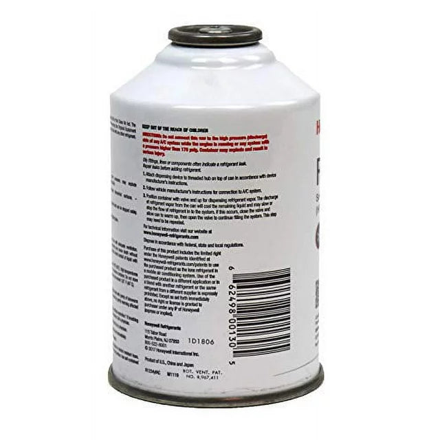 1234yf Refrigerant Freon for MVAC use in a 8-Ounce Self-Sealing Container